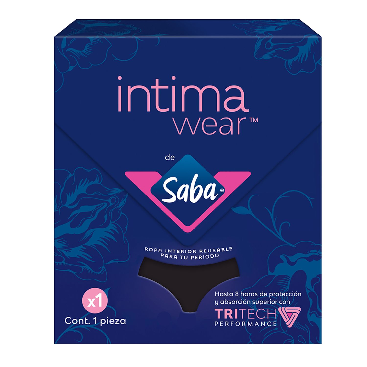 Intimawear De Saba® Calzón Menstrual Reutilizable Bikini Flujo Moderado Saba® 