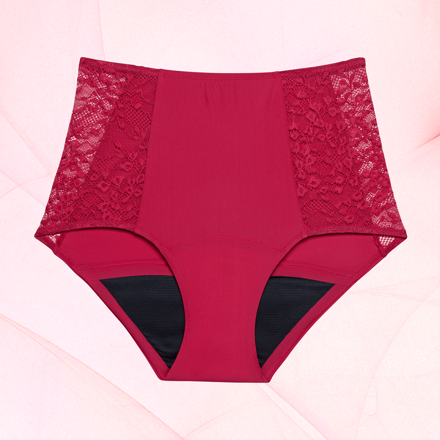 Highwaist Floral Heavy Electric Magenta Front 01