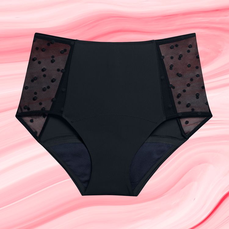 Highwaist Dots Heavy Black Front Fluid