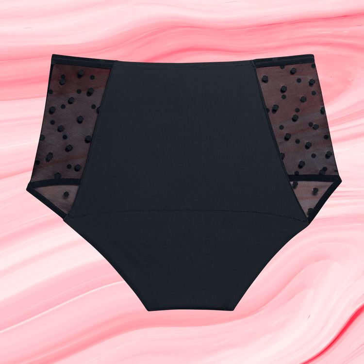 Highwaist Dots Heavy Black Back Fluid