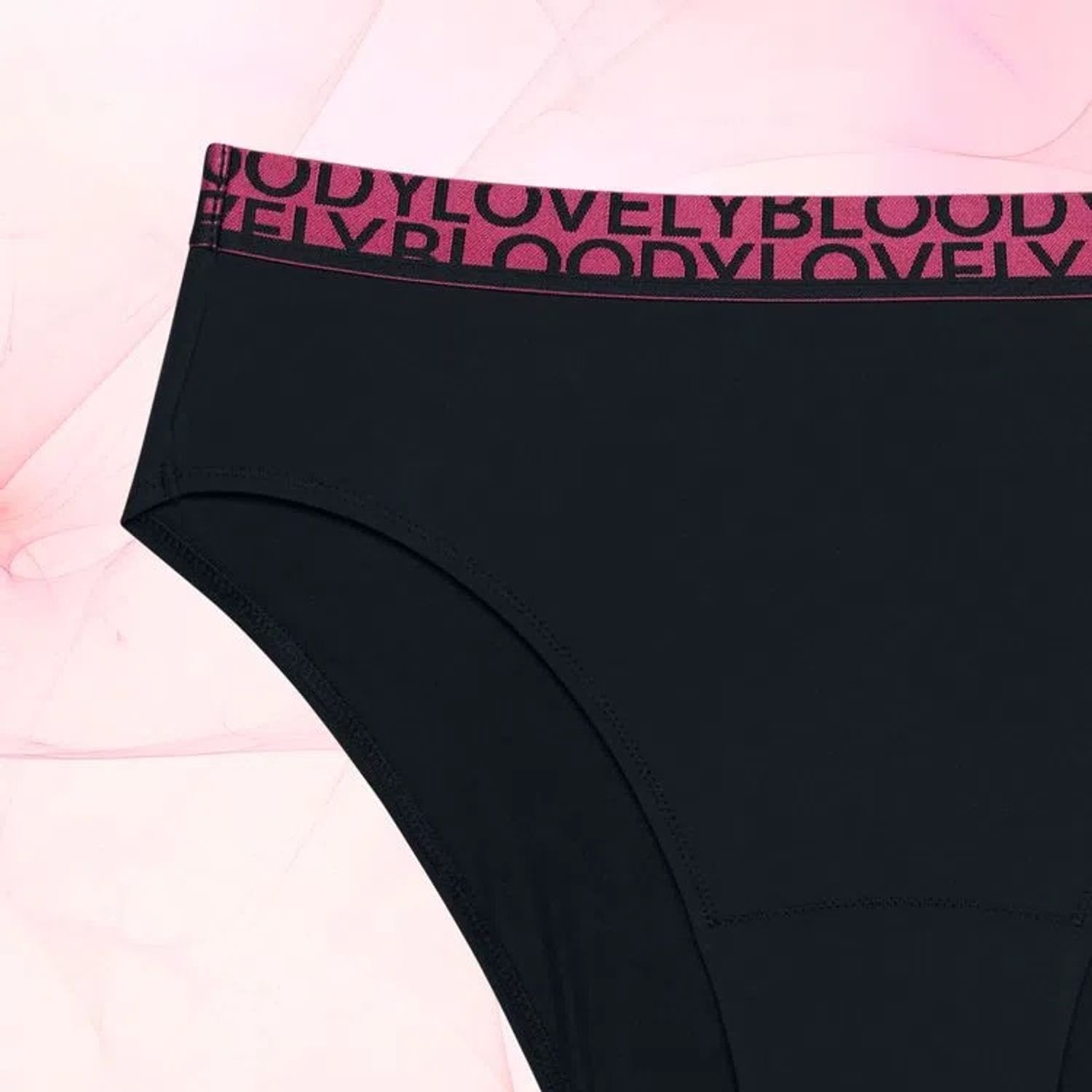 Highleg Pink Black Front Crop