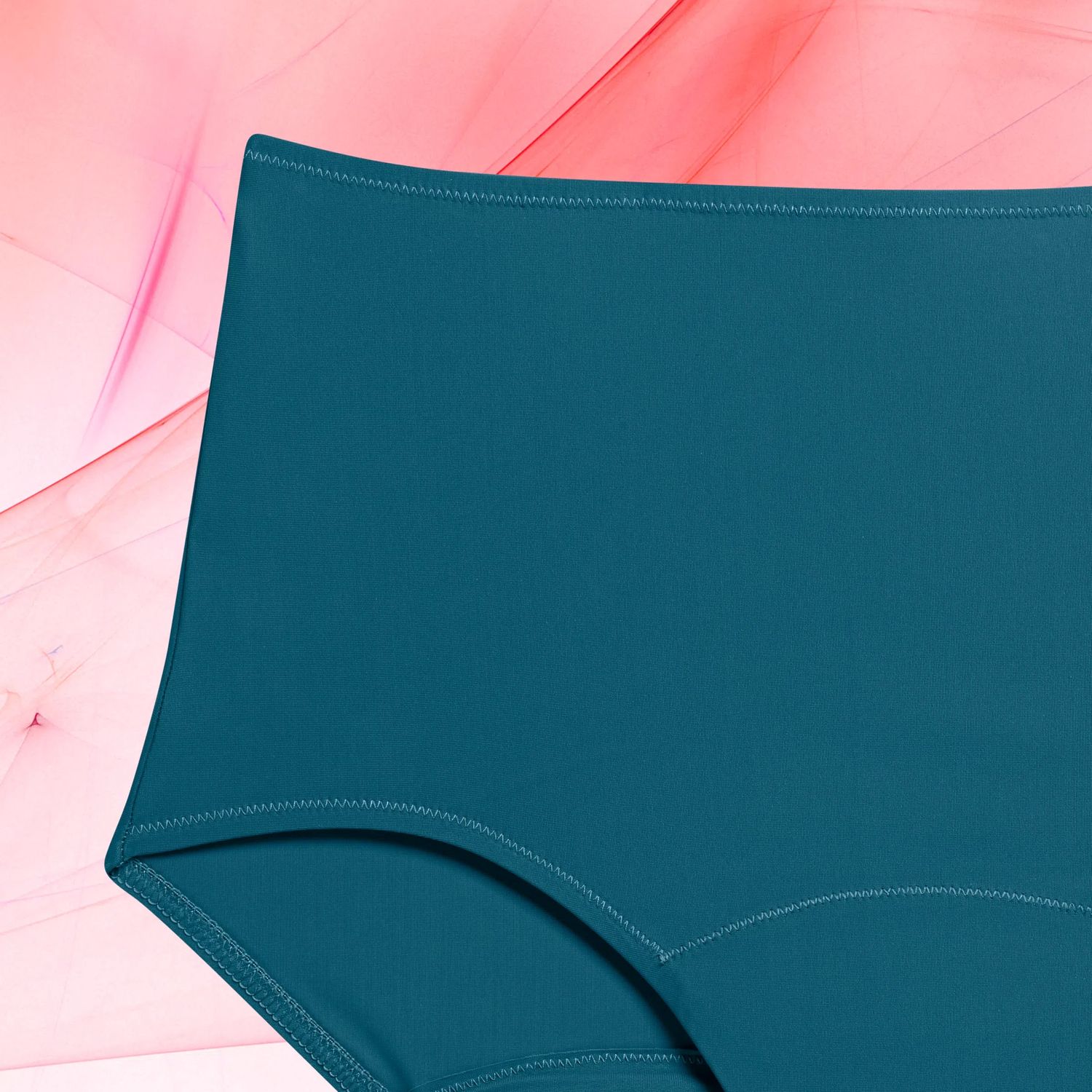 Highwaist Moderate Deep Ocean Front Crop