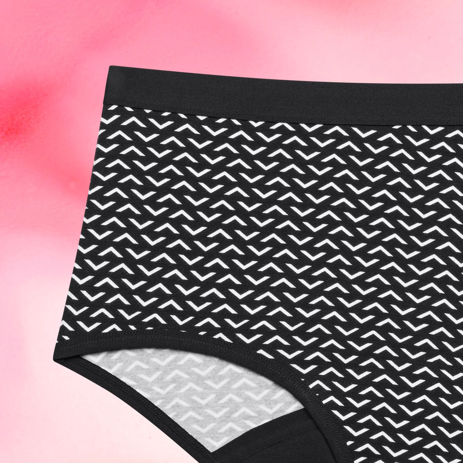 Teens Brief Design Moderate Black Detail Front Fluid 3