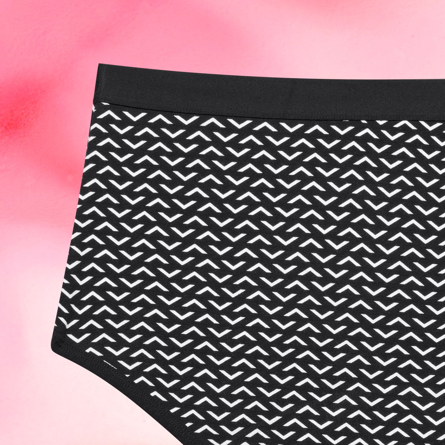 Teens Brief Design Moderate Black Detail Back Fluid 4