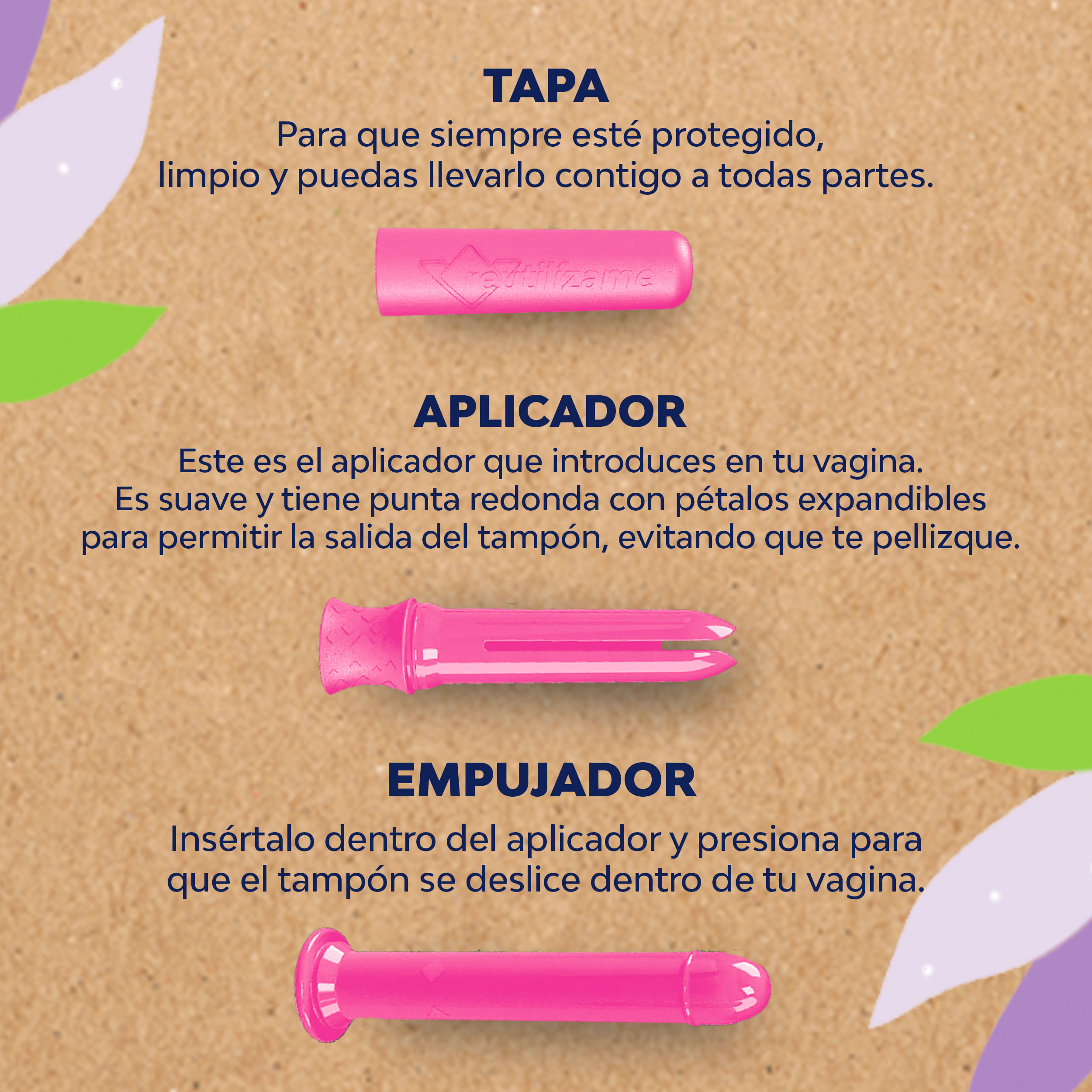 Saba® tampones V-eco con aplicador reusable