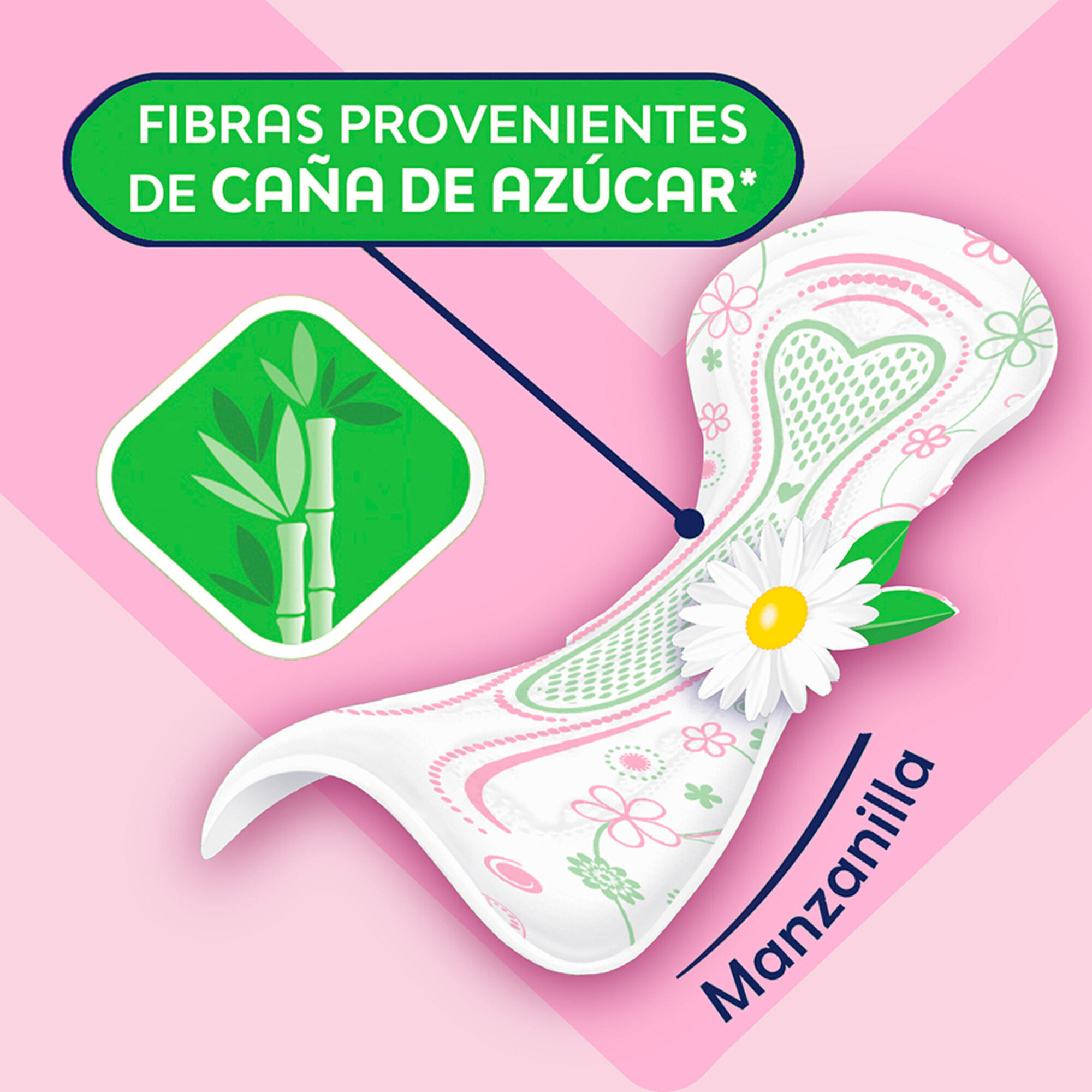 Saba® Invisible Confort Manzanilla Toallas sin alas