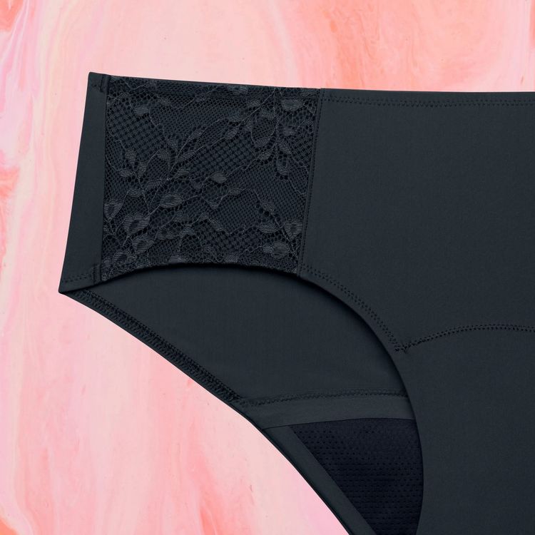 Hipster Side Lace Multifluid Black Front Crop