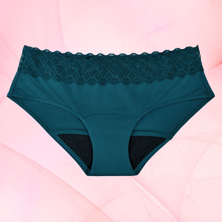 Soleil Hipster Waist Lace Moderate Ocean Blue Front Fluid