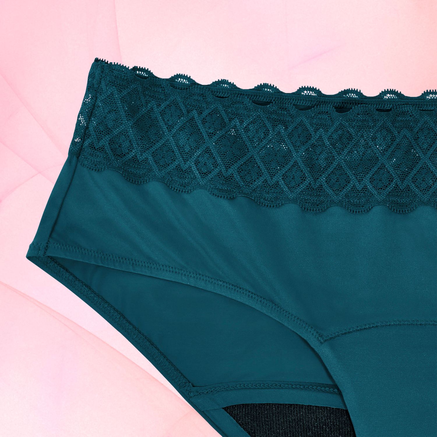 Soleil Hipster Waist Lace Moderate Ocean Blue Detail Front Fluid