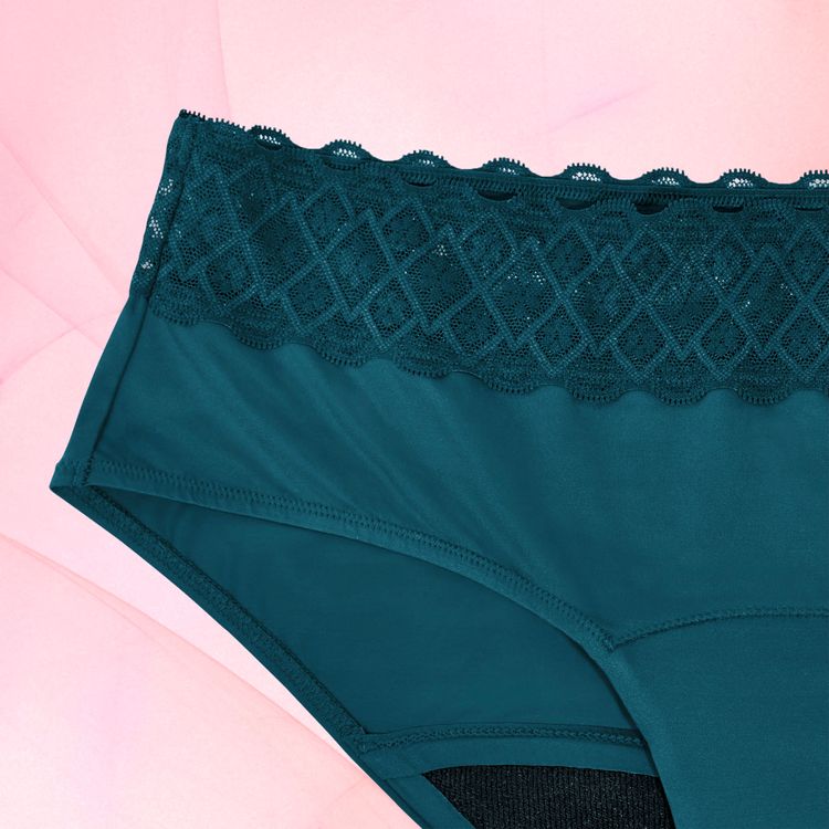 Soleil Hipster Waist Lace Moderate Ocean Blue Detail Front Fluid