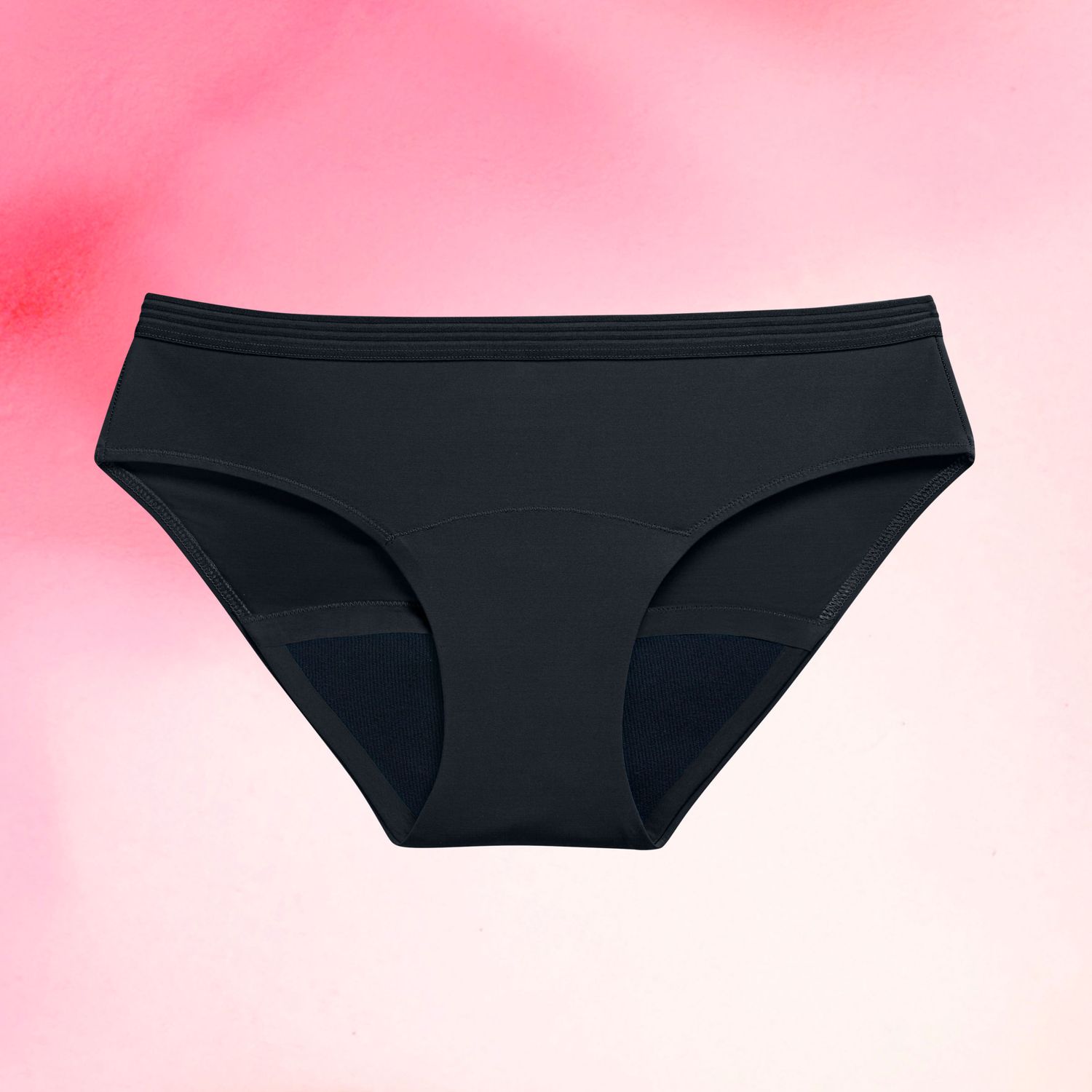 Bikini Moderate Black Front Fluid Principal